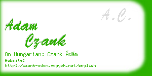 adam czank business card