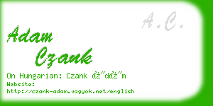adam czank business card